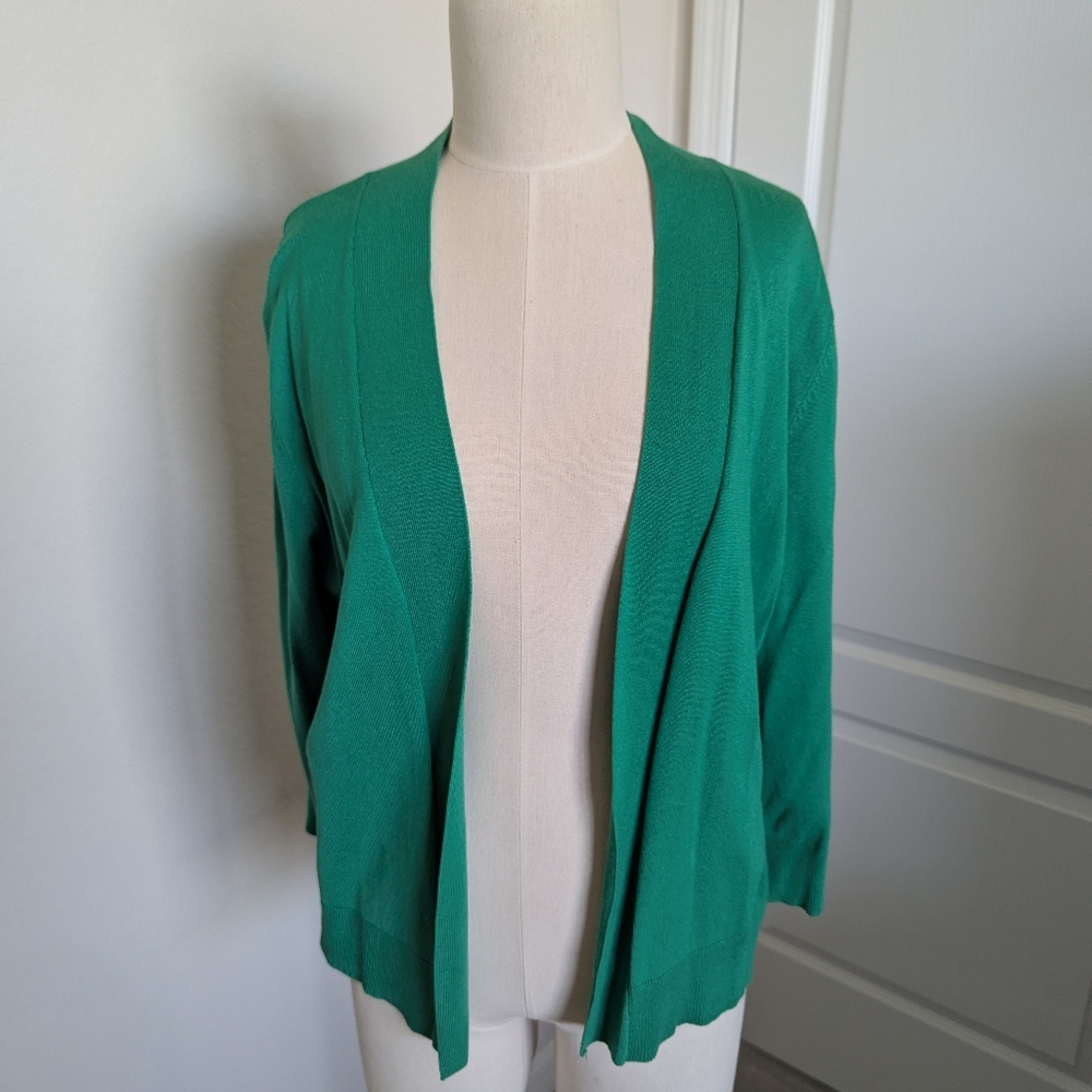 JEANNE PIERRE Vibrant Green Women's Cardigan